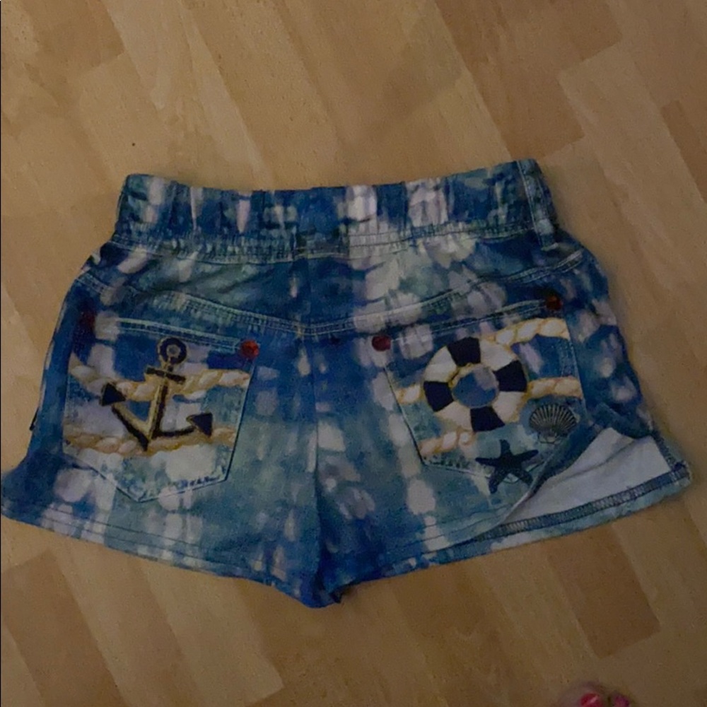 Terez L New W/Tags size shorts jean pattern - Picture 2 of 5